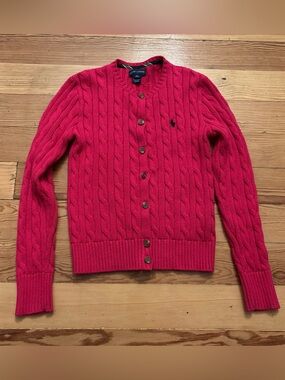 RALPH LAUREN GIRLS SIZE Medium 8-10 100% COTTON BEAUTIFUL CONDITION HOT PINK